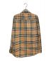BURBERRY (バーバリー) 20AW アームロゴプリントノヴァチェックシャツ ベージュ サイズ:M：30000円