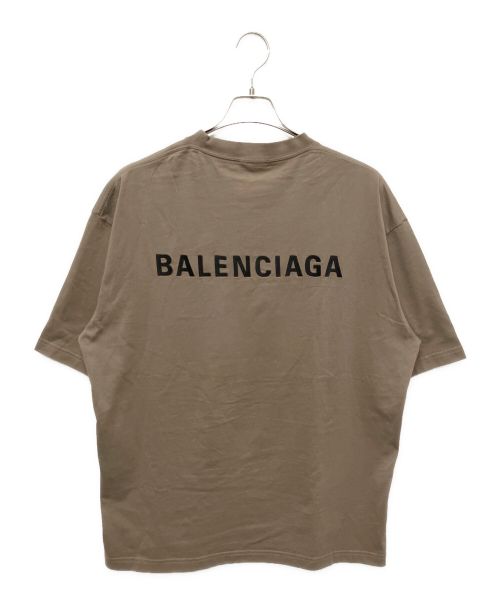 BALENCIAGA（バレンシアガ）BALENCIAGA (バレンシアガ) MediumFit T-shirt ブラウン サイズ:Mの古着・服飾アイテム