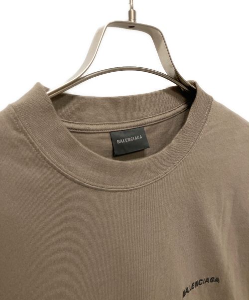 BALENCIAGA（バレンシアガ）BALENCIAGA (バレンシアガ) MediumFit T-shirt ブラウン サイズ:Mの古着・服飾アイテム