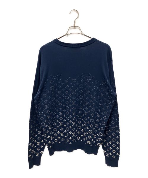 LOUIS VUITTON（ルイ ヴィトン）LOUIS VUITTON (ルイ ヴィトン) モノグラムグラディエントニット ネイビー サイズ:XLの古着・服飾アイテム