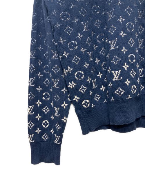 LOUIS VUITTON（ルイ ヴィトン）LOUIS VUITTON (ルイ ヴィトン) モノグラムグラディエントニット ネイビー サイズ:XLの古着・服飾アイテム