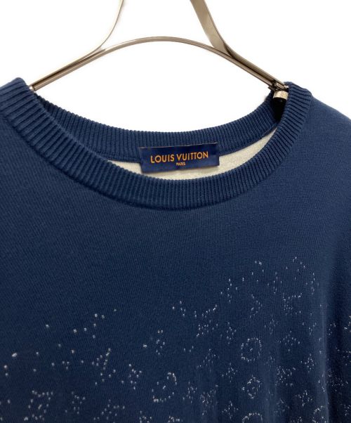 LOUIS VUITTON（ルイ ヴィトン）LOUIS VUITTON (ルイ ヴィトン) モノグラムグラディエントニット ネイビー サイズ:XLの古着・服飾アイテム