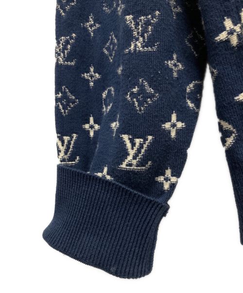LOUIS VUITTON（ルイ ヴィトン）LOUIS VUITTON (ルイ ヴィトン) モノグラムグラディエントニット ネイビー サイズ:XLの古着・服飾アイテム