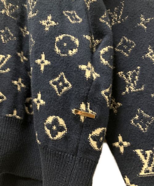 LOUIS VUITTON（ルイ ヴィトン）LOUIS VUITTON (ルイ ヴィトン) モノグラムグラディエントニット ネイビー サイズ:XLの古着・服飾アイテム