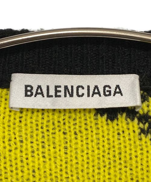 BALENCIAGA（バレンシアガ）BALENCIAGA (バレンシアガ) オールオーバーロゴニット ブラック サイズ:Mの古着・服飾アイテム