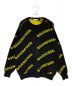 BALENCIAGA（バレンシアガ）の古着「オールオーバーロゴニット」｜ブラック