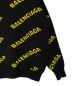 中古・古着 BALENCIAGA (バレンシアガ) オールオーバーロゴニット ブラック サイズ:M：55000円