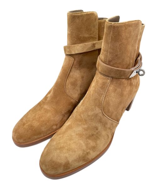 HERMES（エルメス）HERMES (エルメス) スエードショートケリーブーツ フレンチ ベージュ サイズ:38 1/2の古着・服飾アイテム