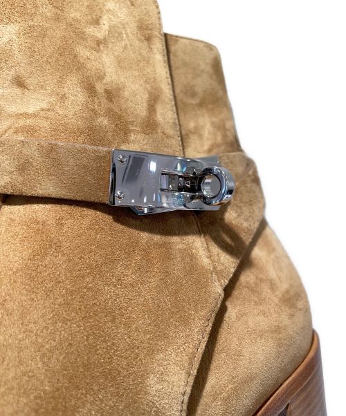 HERMES（エルメス）HERMES (エルメス) スエードショートケリーブーツ フレンチ ベージュ サイズ:38 1/2の古着・服飾アイテム