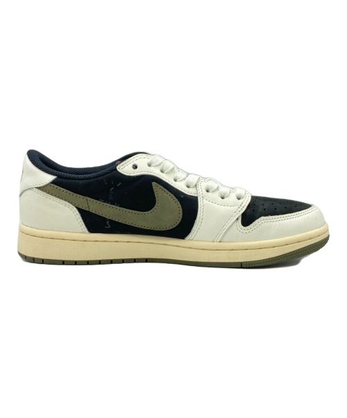 NIKE（ナイキ）NIKE (ナイキ) Travis Scott (トラヴィス スコット) AIR JORDAN 1 LOW OG SP ホワイト×ブラック サイズ:25cm(US7)の古着・服飾アイテム