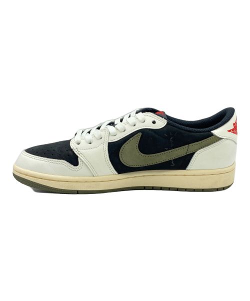 NIKE（ナイキ）NIKE (ナイキ) Travis Scott (トラヴィス スコット) AIR JORDAN 1 LOW OG SP ホワイト×ブラック サイズ:25cm(US7)の古着・服飾アイテム