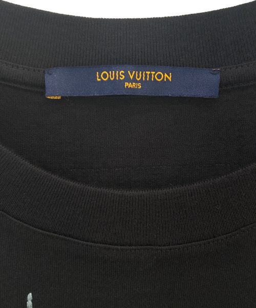 LOUIS VUITTON（ルイ ヴィトン）LOUIS VUITTON (ルイ ヴィトン) LVフリークエンシーグラフィックエンブロイTシャツ ブラック サイズ:Mの古着・服飾アイテム
