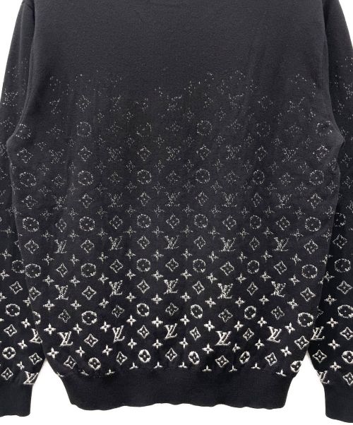 LOUIS VUITTON（ルイ ヴィトン）LOUIS VUITTON (ルイ ヴィトン) モノグラムグラディエントニット ブラック サイズ:XLの古着・服飾アイテム