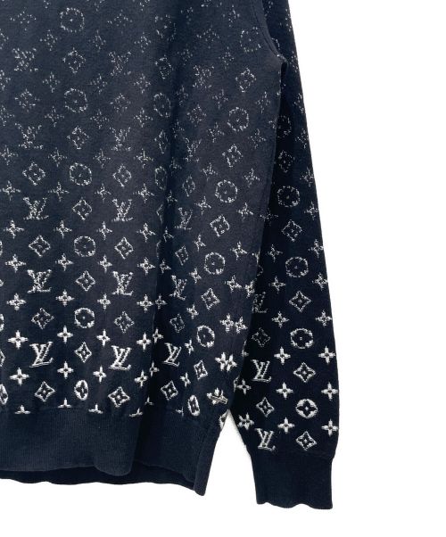 LOUIS VUITTON（ルイ ヴィトン）LOUIS VUITTON (ルイ ヴィトン) モノグラムグラディエントニット ブラック サイズ:XLの古着・服飾アイテム