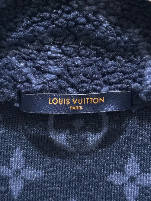 LOUIS VUITTON（ルイ ヴィトン）LOUIS VUITTON (ルイ ヴィトン) モノグラムジャガードフリースブルゾン ネイビー サイズ:XSの古着・服飾アイテム