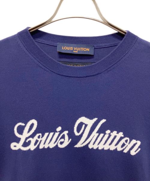 LOUIS VUITTON（ルイ ヴィトン）LOUIS VUITTON (ルイ ヴィトン) グラフィックロゴニットTシャツ ネイビー サイズ:XSの古着・服飾アイテム