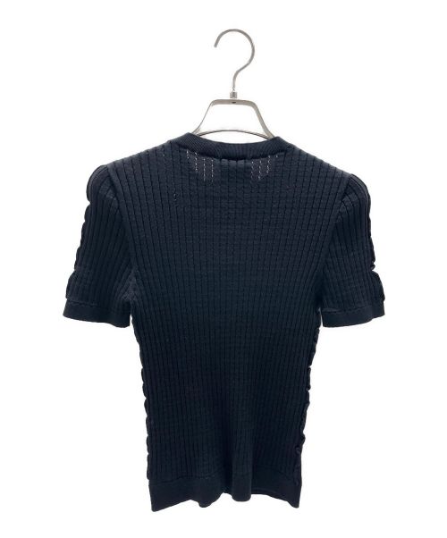 CHANEL（シャネル）CHANEL (シャネル) ココマークリブニット ブラック サイズ:36の古着・服飾アイテム