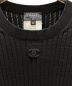 中古・古着 CHANEL (シャネル) ココマークリブニット ブラック サイズ:36：180000円