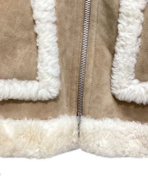 Maison Margiela（メゾンマルジェラ）Maison Margiela (メゾンマルジェラ) mouton coat（ムートンコート） ベージュ サイズ:38の古着・服飾アイテム