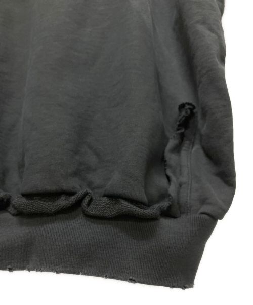 BALENCIAGA（バレンシアガ）BALENCIAGA (バレンシアガ) APE TYPE RIPPED POCKET OVERSIZED HOODIE  ネイビー サイズ:Lの古着・服飾アイテム