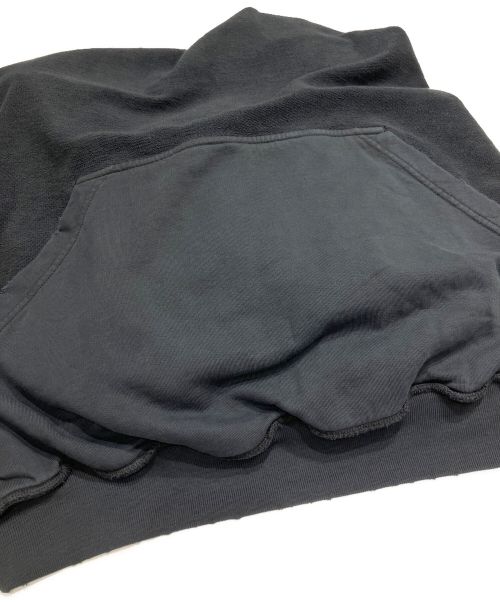 BALENCIAGA（バレンシアガ）BALENCIAGA (バレンシアガ) APE TYPE RIPPED POCKET OVERSIZED HOODIE  ネイビー サイズ:Lの古着・服飾アイテム