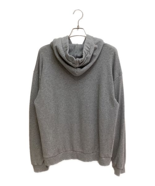 CELINE（セリーヌ）CELINE (セリーヌ) ロゴドローコードパーカー グレー サイズ:XLの古着・服飾アイテム