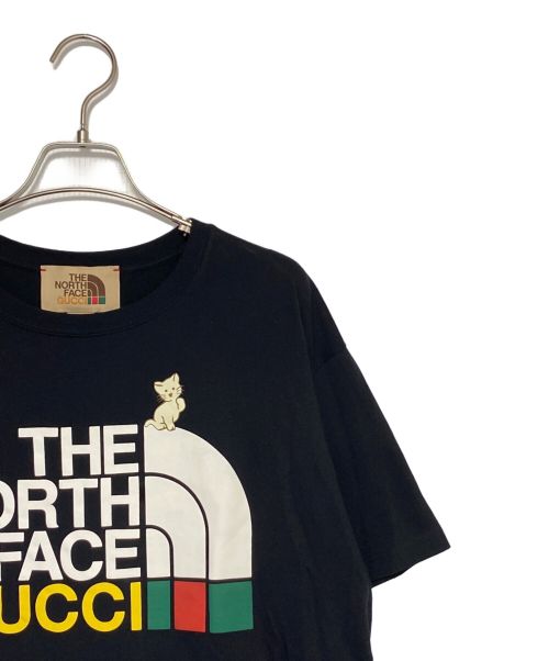 GUCCI（グッチ）GUCCI (グッチ) THE NORTH FACE (ザ ノース フェイス) Tシャツ ブラック サイズ:Mの古着・服飾アイテム