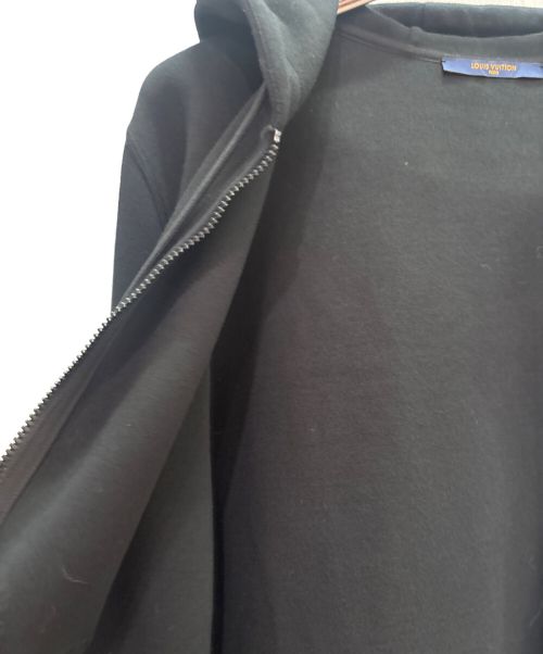 LOUIS VUITTON（ルイ ヴィトン）LOUIS VUITTON (ルイ ヴィトン) ダブルフェイス トラベルフーディ ヴァージルアブロー ブラック サイズ:Mの古着・服飾アイテム