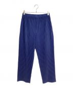 HOMME PLISSE ISSEY MIYAKEオム プリッセ イッセイ ミヤケ）の古着「Pleated pants（プリーツパンツ）」｜ネイビー