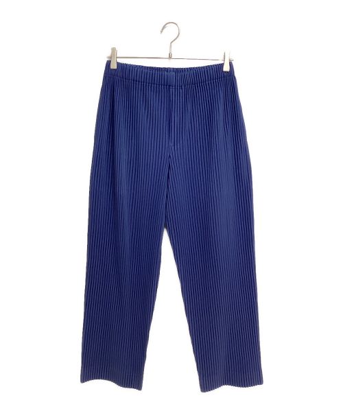 HOMME PLISSE ISSEY MIYAKE（オム プリッセ イッセイ ミヤケ）HOMME PLISSE ISSEY MIYAKE (オムプリッセ イッセイ ミヤケ) Pleated pants（プリーツパンツ） ネイビー サイズ:1の古着・服飾アイテム