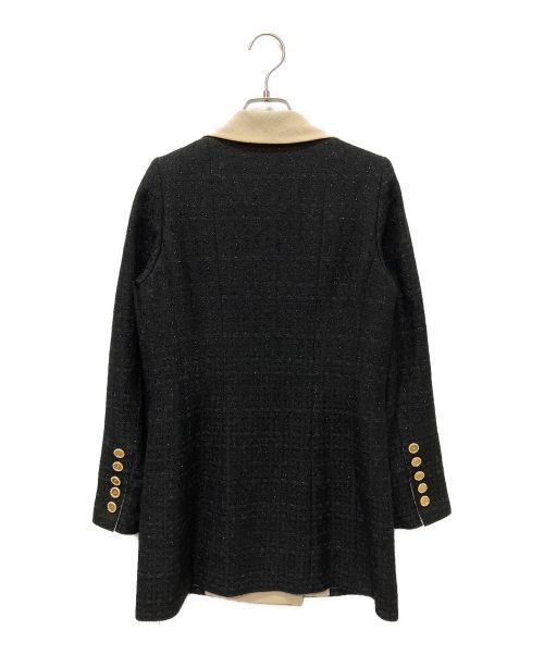 CHANEL（シャネル）CHANEL (シャネル) ダブルブレス ツイードジャケット ブラック サイズ:36の古着・服飾アイテム