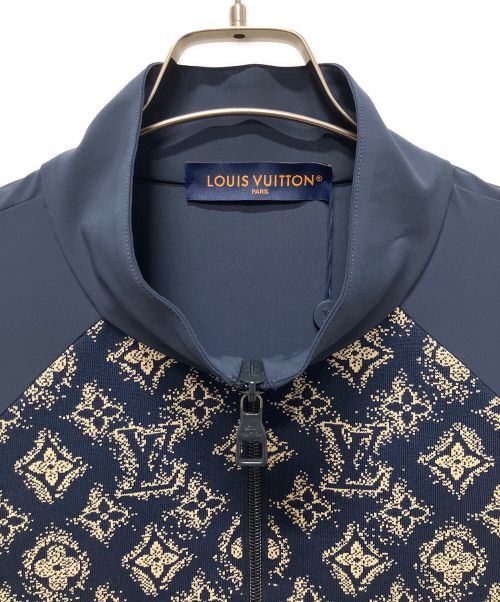 LOUIS VUITTON（ルイ ヴィトン）LOUIS VUITTON (ルイ ヴィトン) LVテクニカルコットンジップジャケット ネイビー サイズ:Mの古着・服飾アイテム