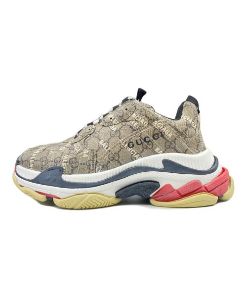 BALENCIAGA（バレンシアガ）BALENCIAGA (バレンシアガ) GUCCI (グッチ) TRIPLE S ブラウン サイズ:41の古着・服飾アイテム