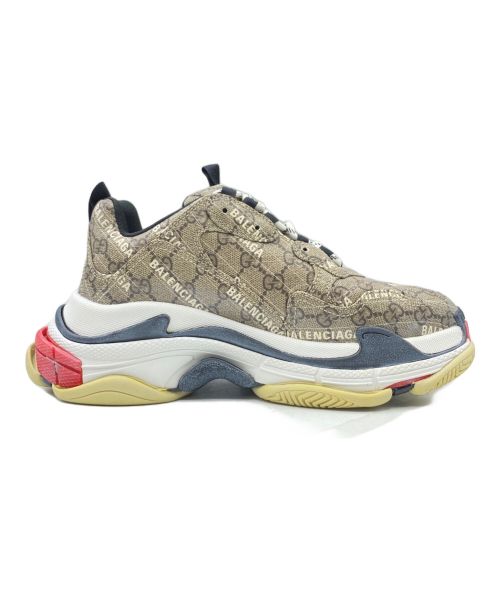 BALENCIAGA（バレンシアガ）BALENCIAGA (バレンシアガ) GUCCI (グッチ) TRIPLE S ブラウン サイズ:41の古着・服飾アイテム
