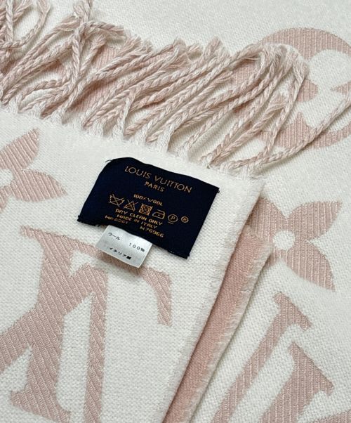 LOUIS VUITTON（ルイ ヴィトン）LOUIS VUITTON (ルイ ヴィトン) エシャルプ シンプリーLVモノグラム マフラー ピンクの古着・服飾アイテム