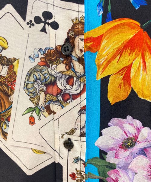 DOLCE & GABBANA（ドルチェ＆ガッバーナ）DOLCE & GABBANA (ドルチェ＆ガッバーナ) 総柄シルクシャツ サイズ:38の古着・服飾アイテム