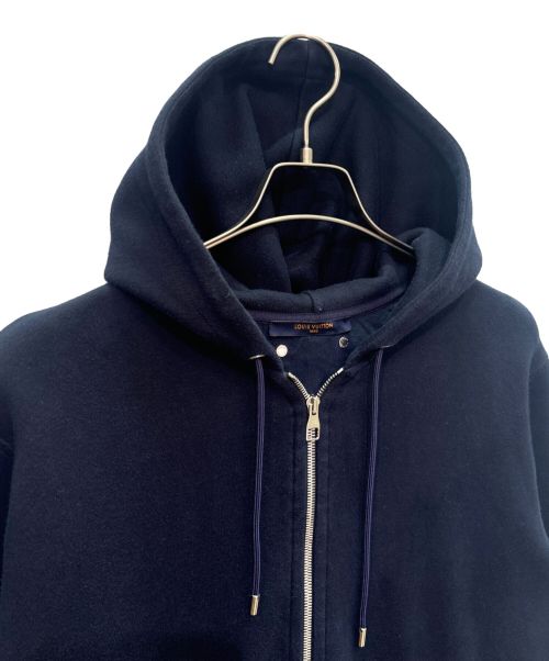 LOUIS VUITTON（ルイ ヴィトン）LOUIS VUITTON (ルイ ヴィトン) ヴァージルアブロー スウェット ジップアップ パーカー ネイビー サイズ:XLの古着・服飾アイテム