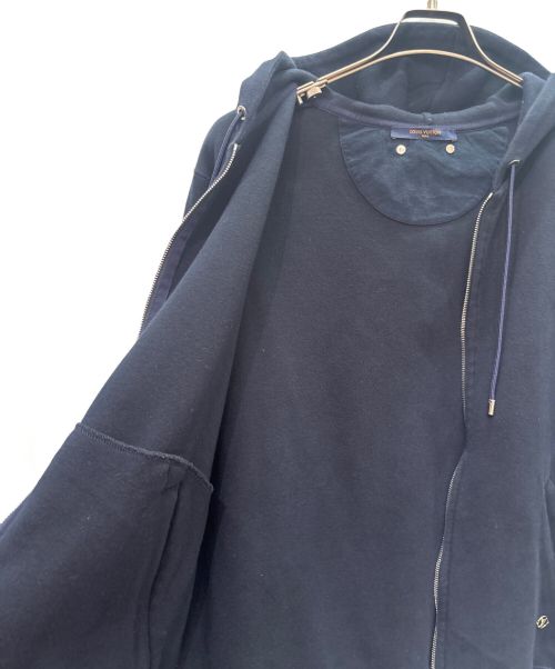 LOUIS VUITTON（ルイ ヴィトン）LOUIS VUITTON (ルイ ヴィトン) ヴァージルアブロー スウェット ジップアップ パーカー ネイビー サイズ:XLの古着・服飾アイテム