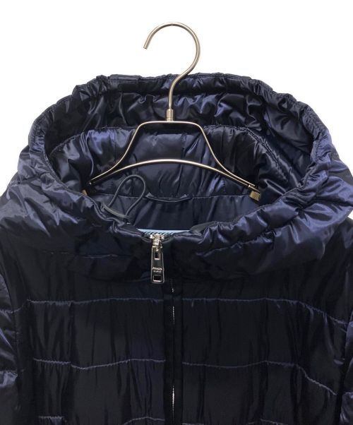 PRADA（プラダ）PRADA (プラダ) トライアングルロゴ中綿ジャケット ネイビー サイズ:40の古着・服飾アイテム