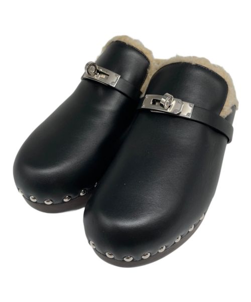 HERMES（エルメス）HERMES (エルメス) カルロッタ サボ ケリー金具 ブラック サイズ:38 未使用品の古着・服飾アイテム