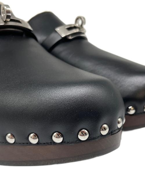 HERMES（エルメス）HERMES (エルメス) カルロッタ サボ ケリー金具 ブラック サイズ:38 未使用品の古着・服飾アイテム
