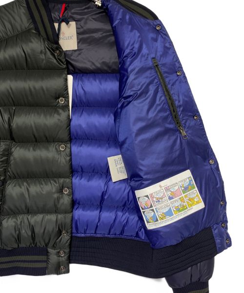 MONCLER（モンクレール）MONCLER (モンクレール) BRADFORD/ダウンジャケット グリーン×ネイビー サイズ:2の古着・服飾アイテム