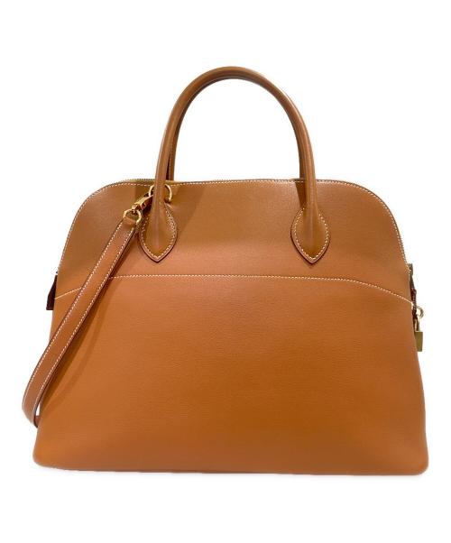HERMES（エルメス）HERMES (エルメス) ボリード 35 ゴールド×ゴールド金具 サイズ:35の古着・服飾アイテム