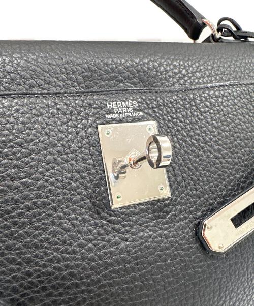 HERMES（エルメス）HERMES (エルメス) ケリー 32 内縫い/シルバー金具/▢L刻印/ Kelly32 Retourne/Black ブラック サイズ:32の古着・服飾アイテム