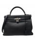 HERMES（エルメス）の古着「ケリー 32 内縫い/シルバー金具/▢L刻印/ Kelly32 Retourne/Black」｜ブラック