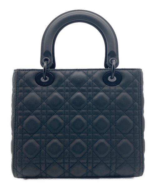 Christian Dior（クリスチャン ディオール）Christian Dior (クリスチャン ディオール) レディディオール2WAYバッグ ミディアム ブラック サイズ:Mの古着・服飾アイテム