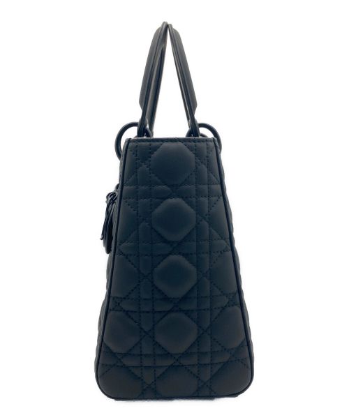 Christian Dior（クリスチャン ディオール）Christian Dior (クリスチャン ディオール) レディディオール2WAYバッグ ミディアム ブラック サイズ:Mの古着・服飾アイテム