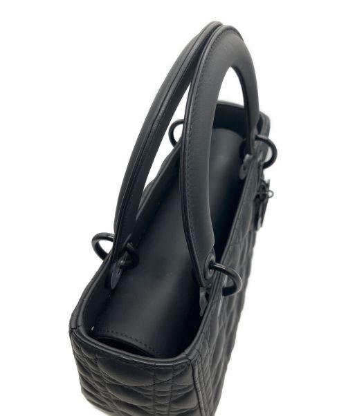 Christian Dior（クリスチャン ディオール）Christian Dior (クリスチャン ディオール) レディディオール2WAYバッグ ミディアム ブラック サイズ:Mの古着・服飾アイテム