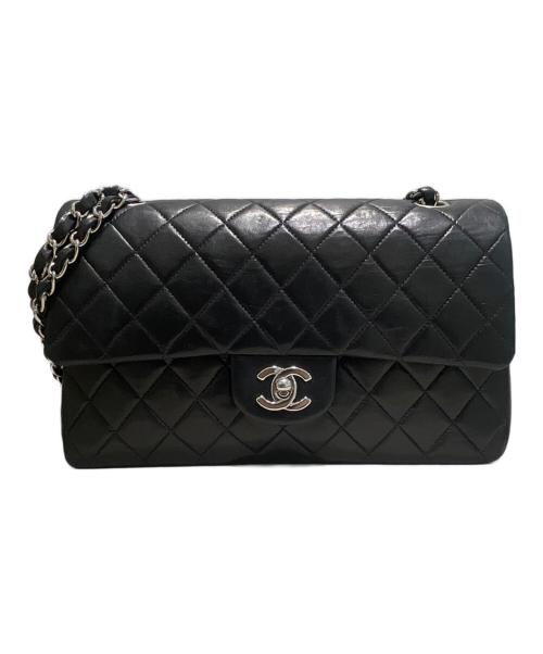 CHANEL（シャネル）CHANEL (シャネル) マトラッセ25/チェーンショルダーバッグ  ブラック×シルバー金具 サイズ:25の古着・服飾アイテム