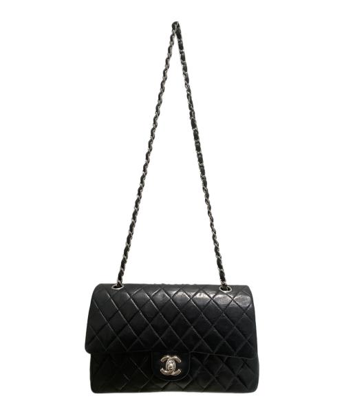 CHANEL（シャネル）CHANEL (シャネル) マトラッセ25/チェーンショルダーバッグ  ブラック×シルバー金具 サイズ:25の古着・服飾アイテム